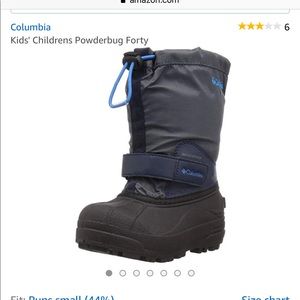 new still in box never warn Columbia snow boots